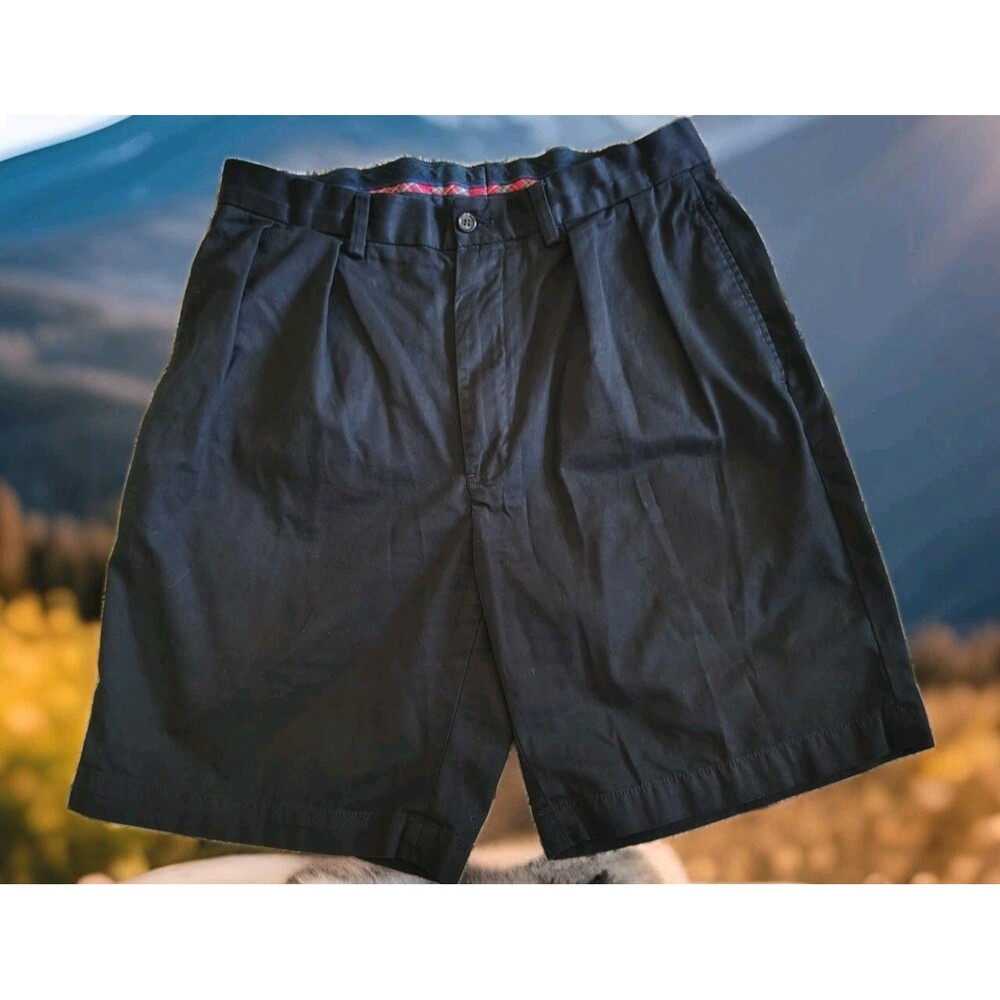 Ralph Lauren Black Pleated Men’s Shorts